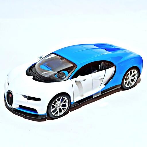 ماکت ماشین فلزی بوگاتی شیرون BUGATTI CHIRON برند مایستو مقیاس 1-24